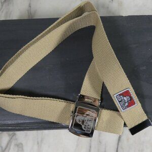 Ben Davis Belt Tan Khaki Web 47" at longest point.